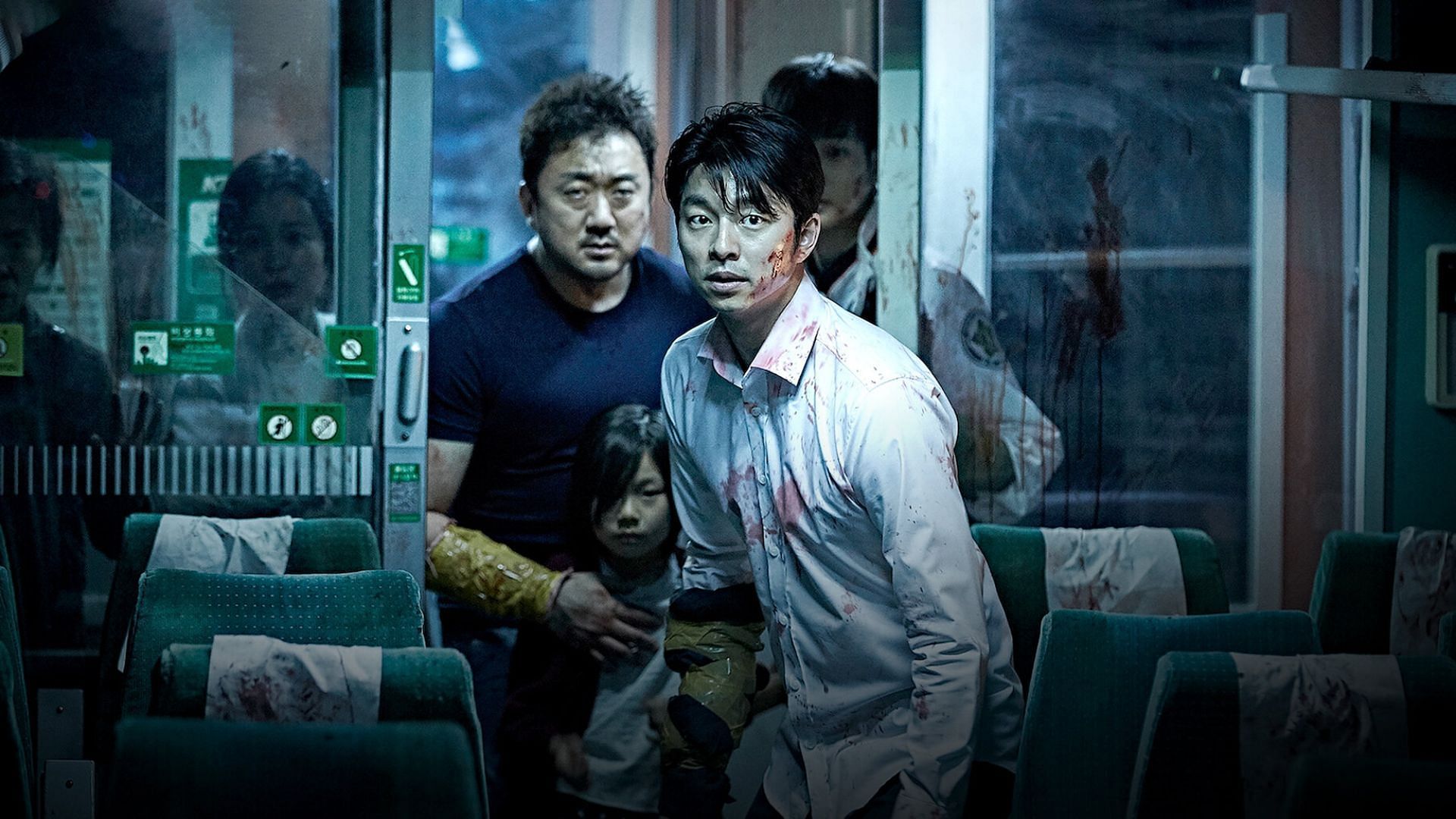A zombie movie on a train (Image via Netflix)